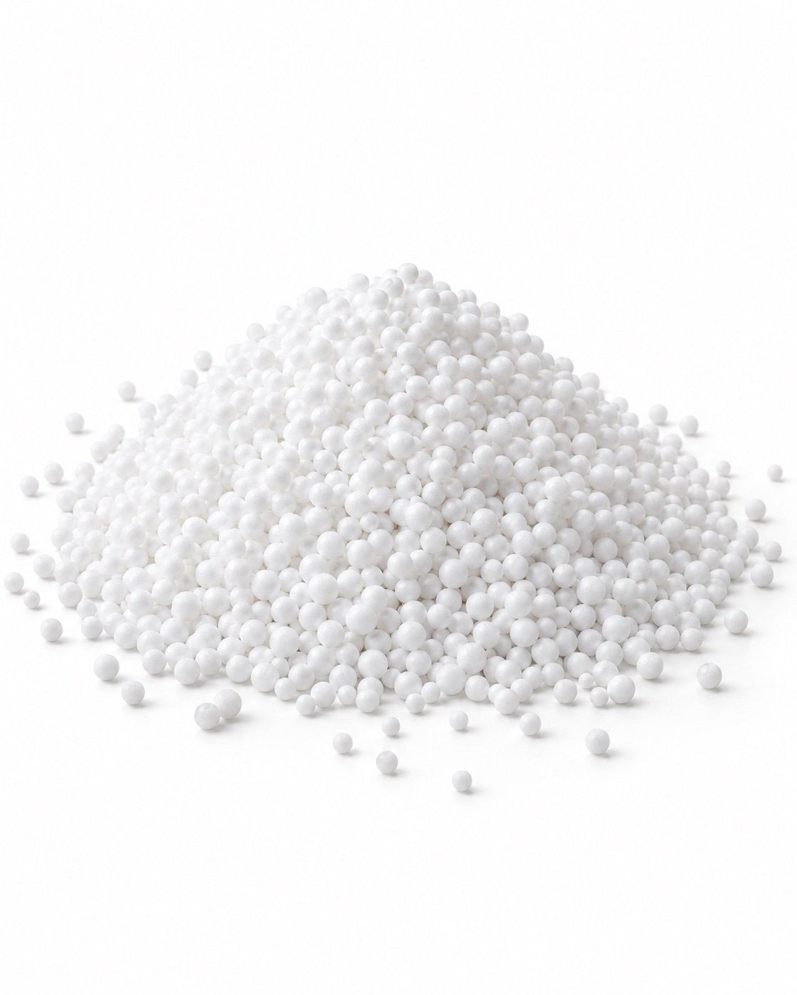 Illustration of white EPS bean bag refill beads